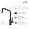 Kibi Macon Single Handle Bar Sink Faucet with Soap Dispenser C-KKF2012MB-KSD100MB - alternate 7